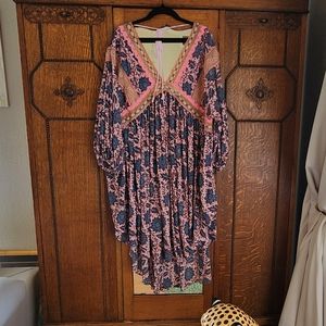 RESERVED Free People dress M oversized cover-up